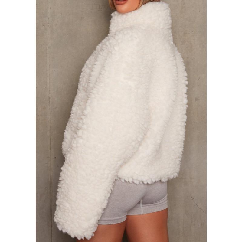 Damska kurtka płaszcz z wełny jagnięcej