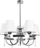 Ceiling Lamp Chrome White Lampshade Diana Bianco 2-070