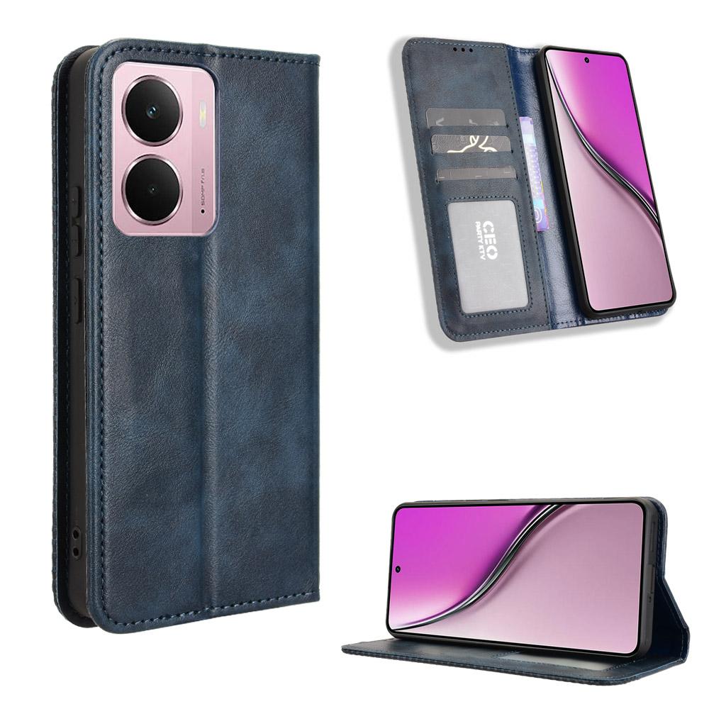For Realme Neo7x 5G/Realme 14 5G/Realme P3 5G Retro PU Leather Case Phone Wallet Stand Cover
