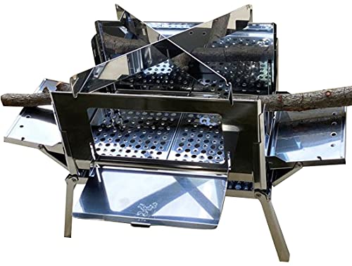 [Bonfire Grill of the Year Award Winner] Wara s Compact Bonfire Grill  B-GO-WING  SHO-008-00, B5 Size, Foldable, Original Wing-Shaped, Large, Lightwei
