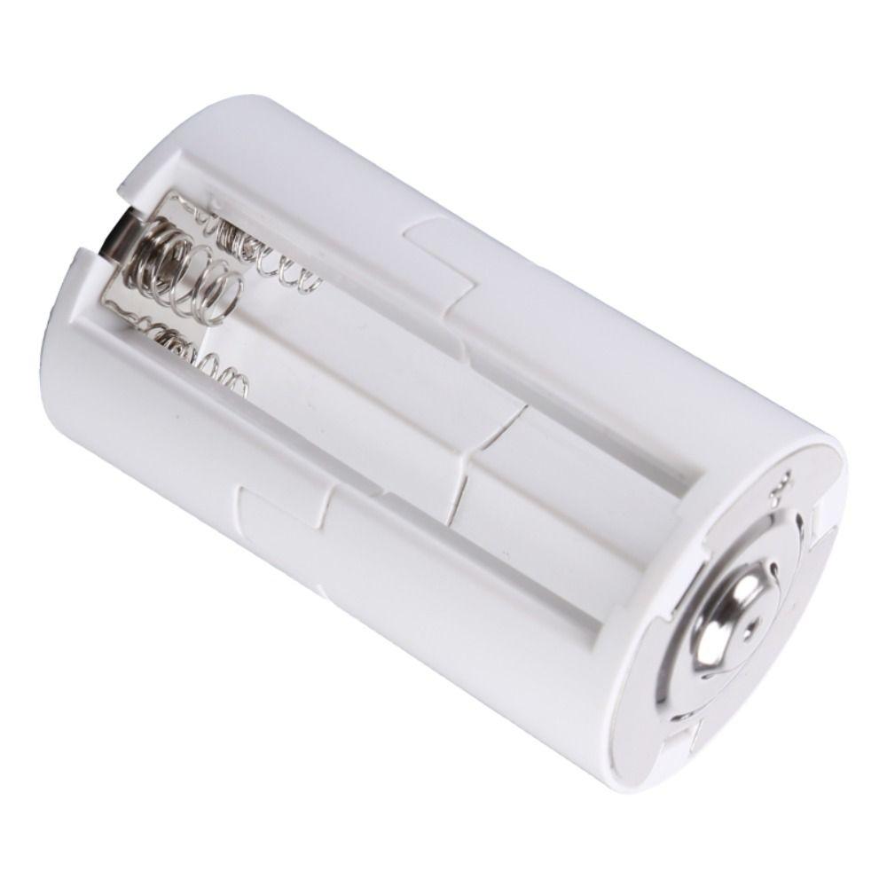 Soporte Conmutador paralelo Caja adaptadora Adaptador de baterías Convertidor de batería celular 3x AA a tamaño D