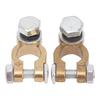 2PCS Pure Copper Battery Terminal Connectors Alloy Heavy Duty Top Post Connectors Brass Secure Fit Positive Negative Terminals