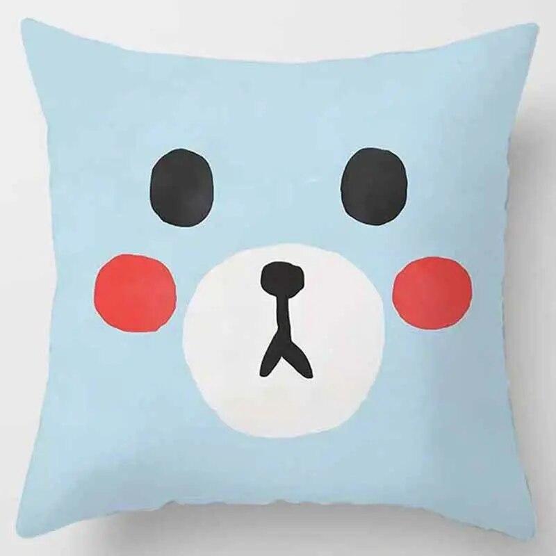Cute Monster Throw Pillowcase  Home  Pillow Gift Children Boys Girls Room Bed Sofa