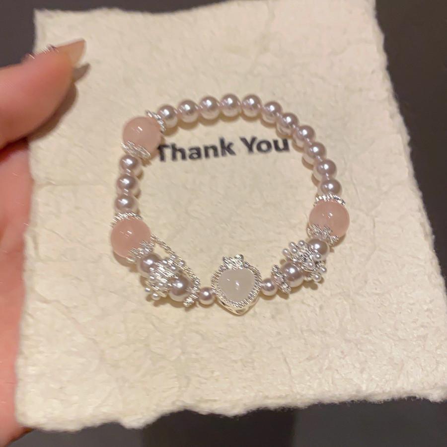 

Spring Heartshaped Pearl Bead Jewelry For Female Office Gift Use