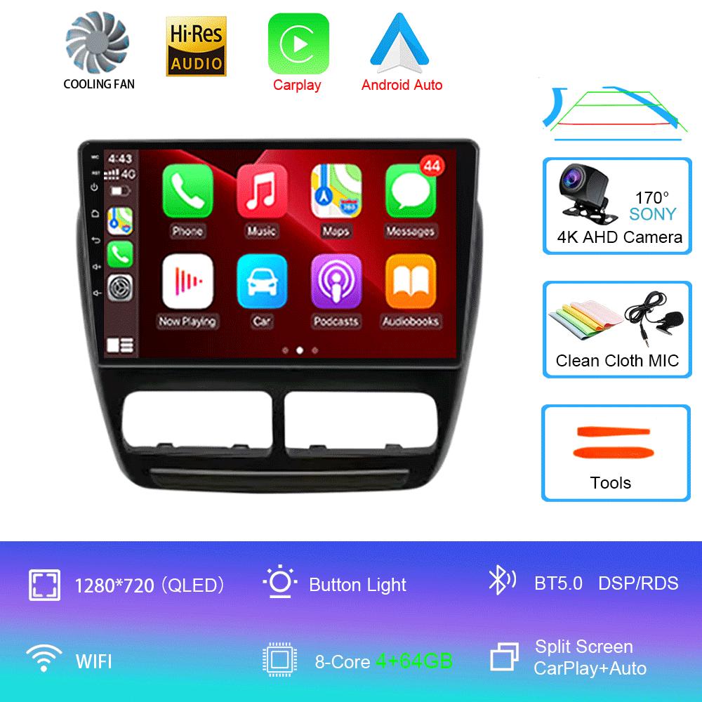 Android 14 Car Radio For Fiat Doblo 2010 - 2015 Multimedia Video Player Navigation Stereo GPS BT Carplay Android Auto 5G WIFI
