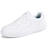 Spring new low-top round head solid color Korean version versatile lightweight soft-soled white shoes couple cold sticky board shoes