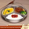 304 Stainless Steel Baby Food Steaming Tray with Three Compartments - Portable Rice Cooker Rack