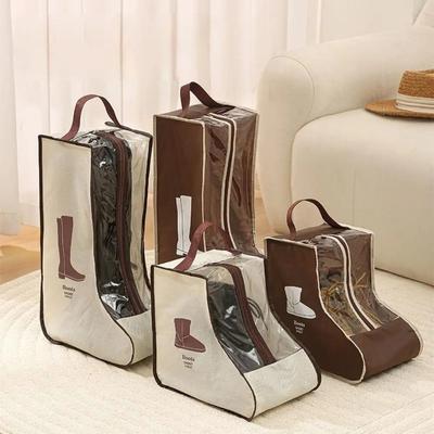 Portable Waterproof Boots Storage Bag Moistureproof Foldable Tall Boots Storage Dustproof Protector Bag Shoes Organizer