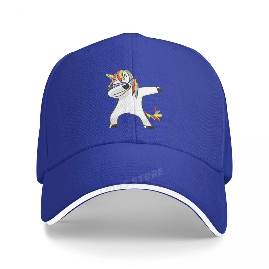 New Summer Dabbing Cap Fashion Unicorn Print Men Baseball Cap Unisex Funny Dabbing Unicorn Hip Hop Adjustable Dad Hat Bone