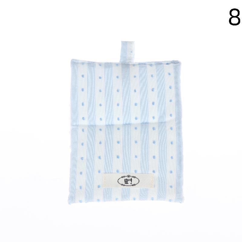 Stripes Polka Dot Coasters Portable Square Cotton Cloth Insulation Pad Soft Hanging Drink Coasters Photography Props