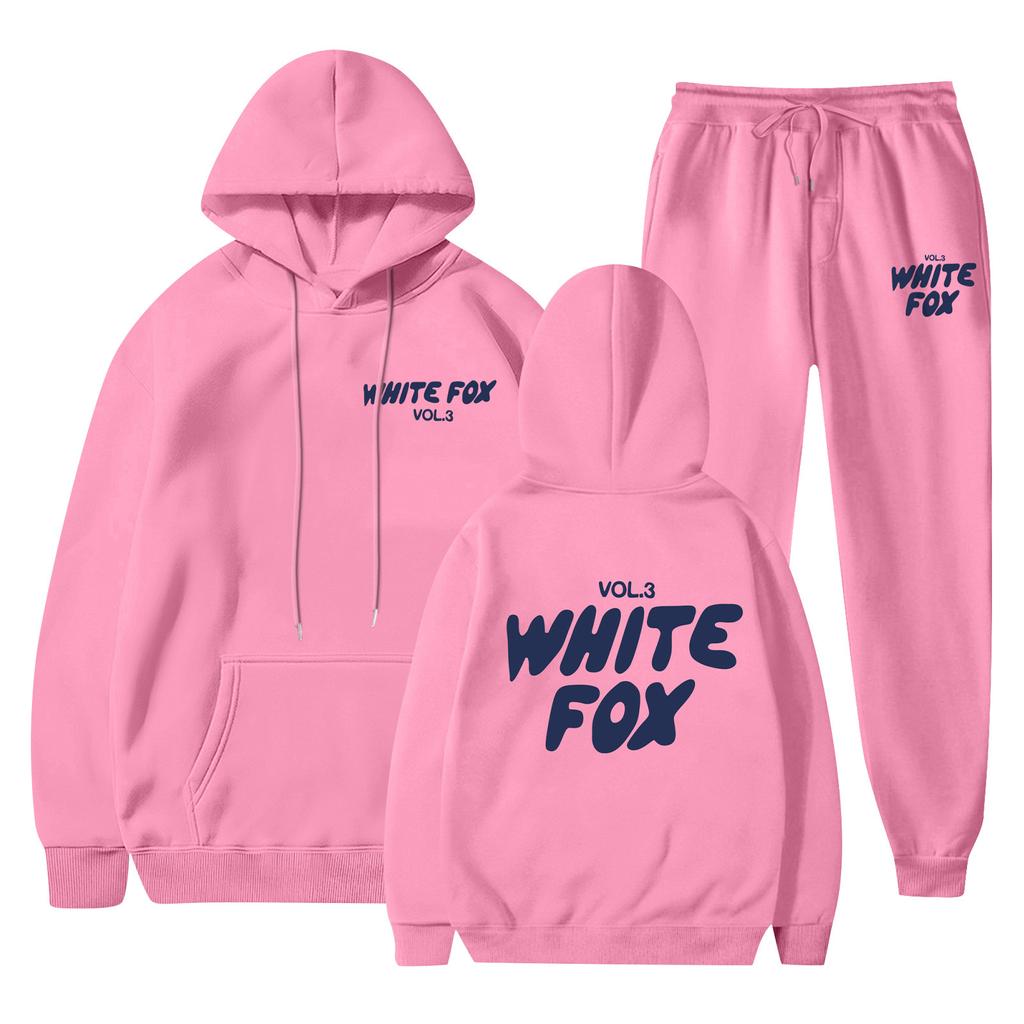 Damen Casual Zweiteiliges Set mit Kapuze, langen Ärmeln und langen Hosen, Sport-Sweatshirt-Set