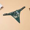 Women's erotic embroidered lace underwear, pure cotton thong, sexy tight T-shirt, strapped girls, sexy sexy