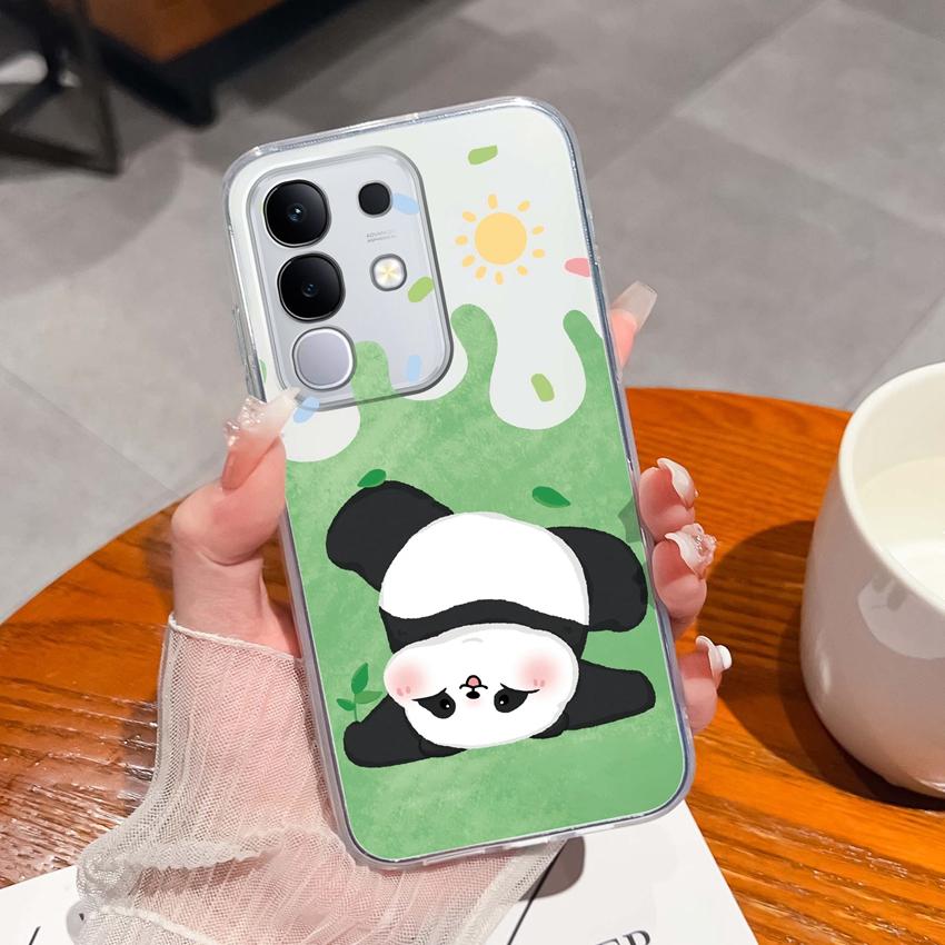 Dla Vivo Y29 Y29s Y28 Y27 Y22 Y21a Y21e Y20a Y20i Przezroczyste Etui na Telefon TPU Tajemniczy Orientalny Wzór Smoka Miękkie Silikonowe Antypoślizgowe Etui Dla Vivo Shell