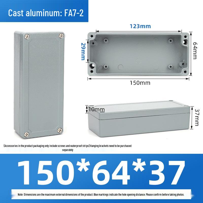 Outdoor Waterproof Die-Cast Aluminum Junction Box with Sealed Push Button Switch