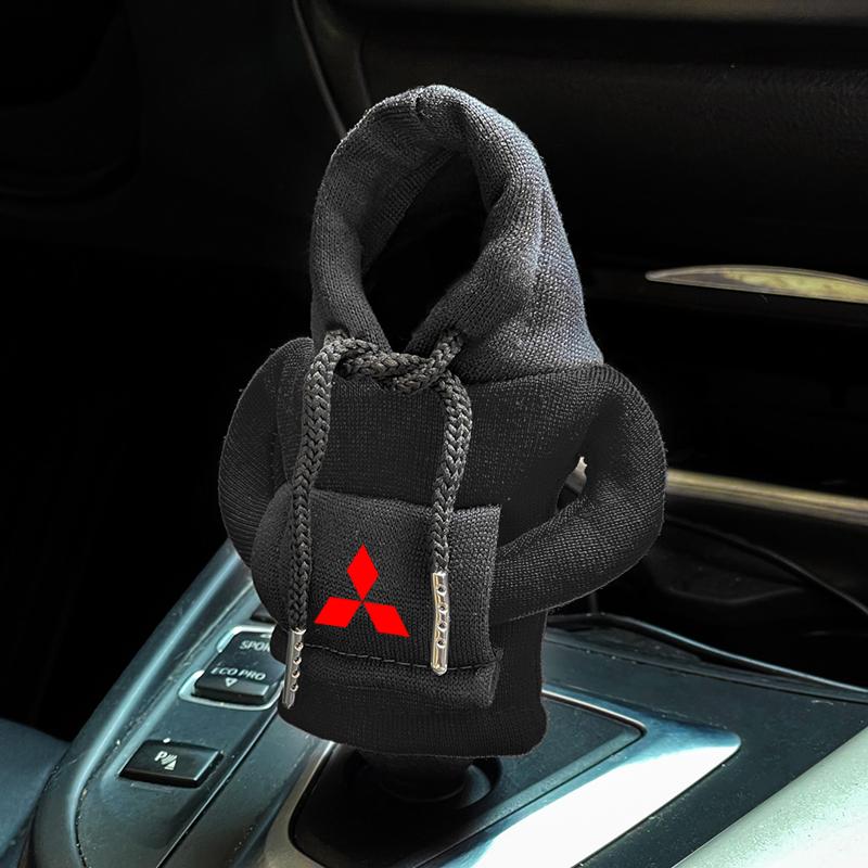 Hoodie Car Gear Car Shift Lever Cover Universal Car Gear Shift Knob For Mitsubishi ASX Lancer Pajero Outlander L200 EVO Lancer EX