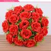 18 Heads Real Happy Flower Mini 9 Colors Natural Simulated Rose Photography Photo Gift Valentine's Day Flowers Home Decorative