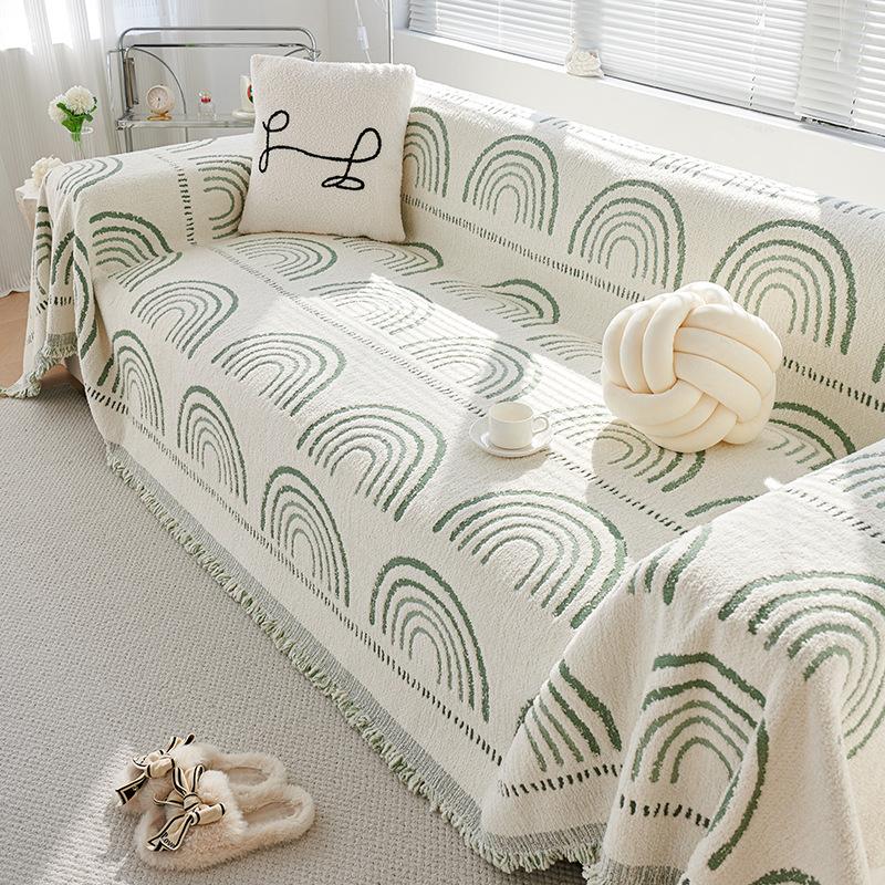 Plush Sofa Towel Nordic Minimalist Style Sofa Cover Cloth Non-Slip Universal Sofa Cover Universal Cover