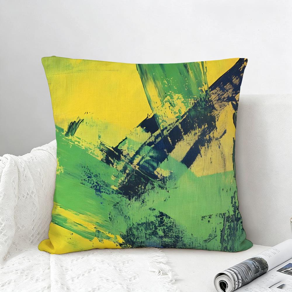 Pattern Brazil Style Cushion Cover Natural Linen Pillowcase Set AllinOne Decor for Sofa Bedroom  Chair