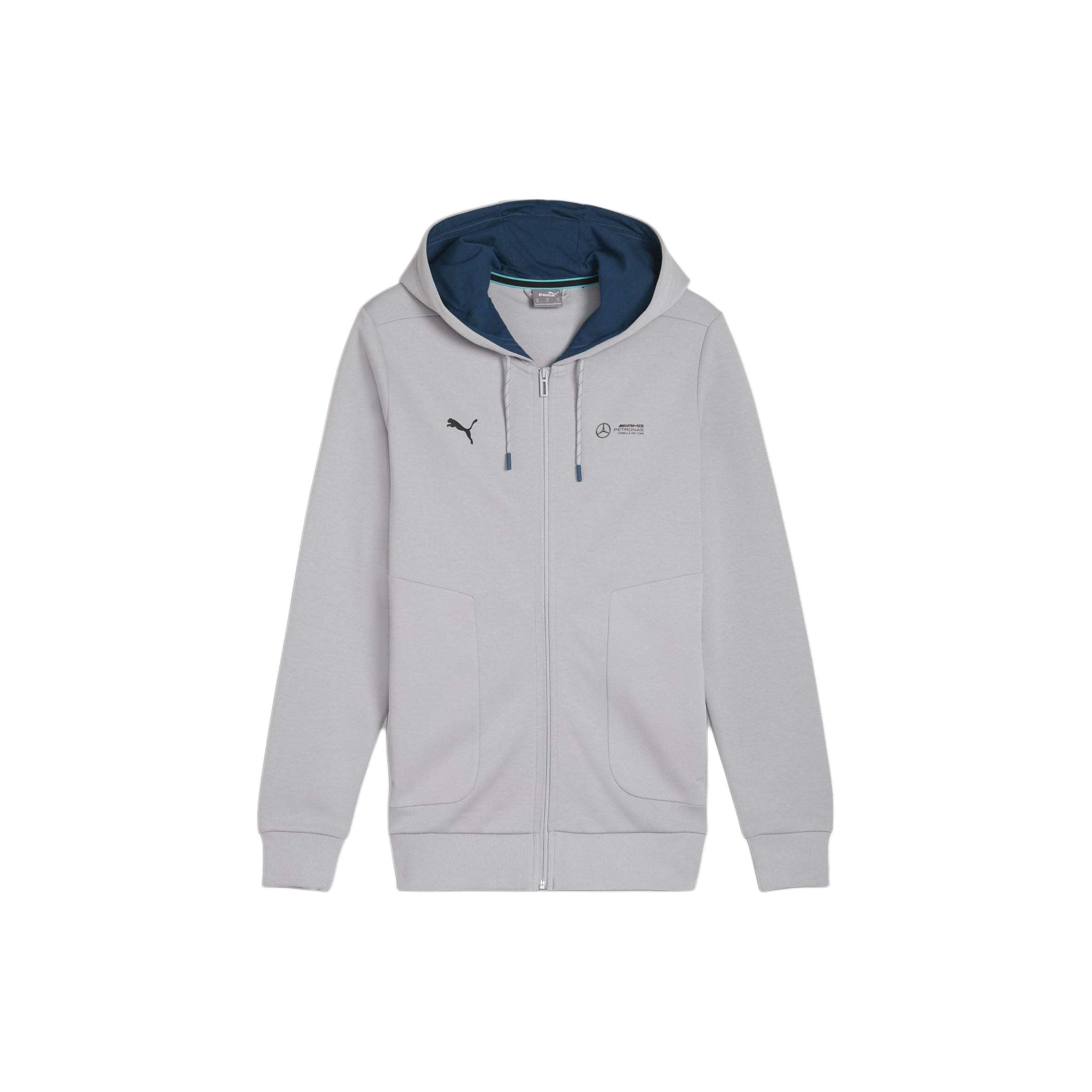 

Puma Однотонная повседневная куртка прямого кроя с капюшоном и длинными рукавами Мужские куртки Серый 623744-02 L