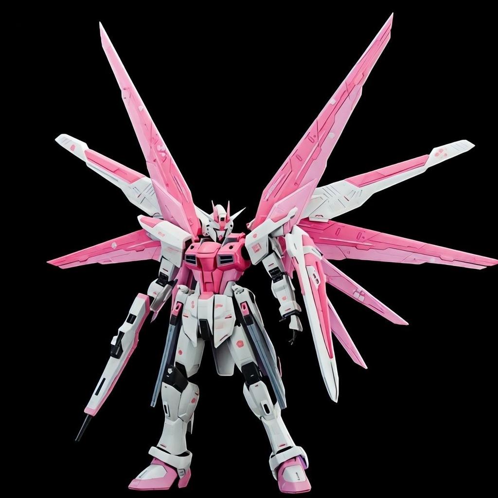 SUPA FM1/100 Standbeeld Vrijheid Sakura Roze Kleurstelling Shanghai Mech Assemblage Modelbouwkit Actiefiguren Bureaublad Ornament Jongens Puzzel Speelgoed