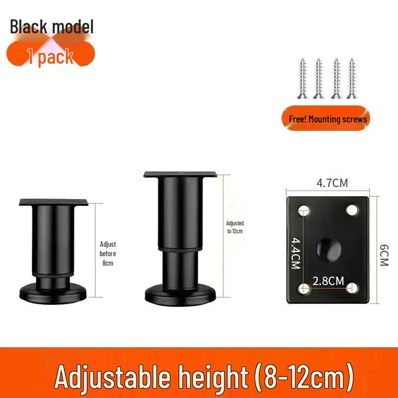 

Adjustable Round Base Furniture Heightening Feet for Sofas, Coffee Tables, and Cabinets