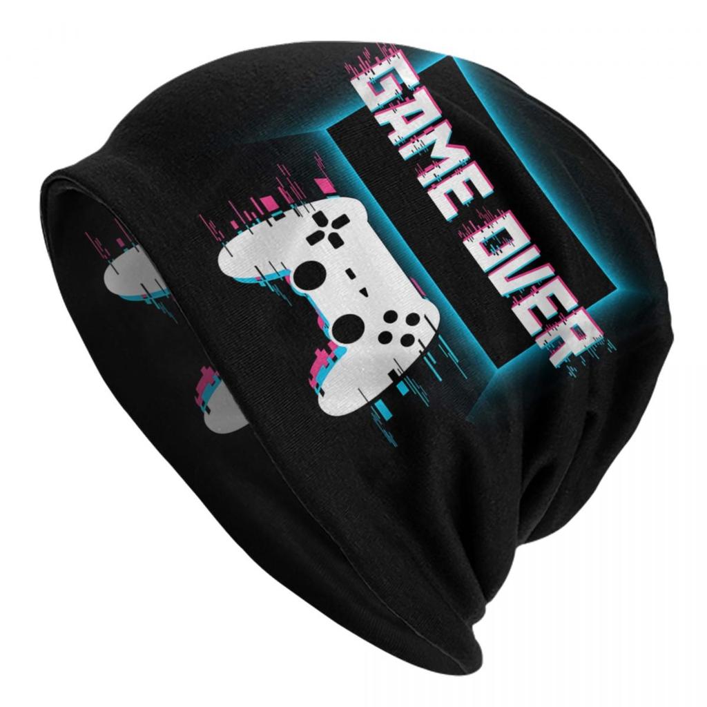 Videospiel-Controller Herzschlag Skullies Beanies Caps für Unisex Frauen Unisex Winter warme Strickmütze Erwachsene Gamer Gaming Bonnet Hüte