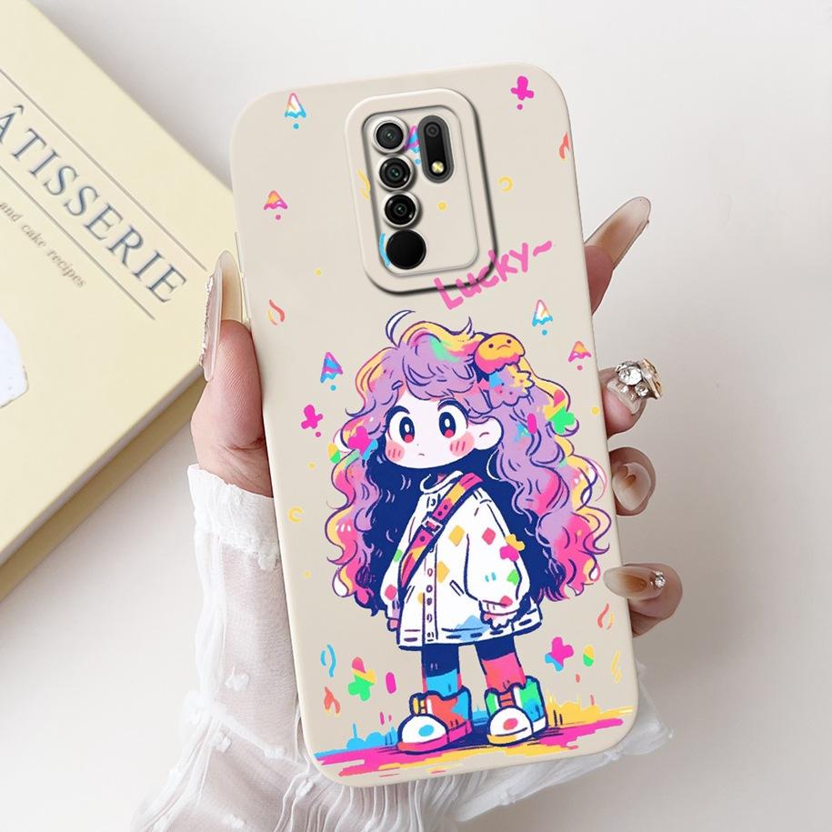 For Xiaomi Redmi 9 Case Lovely Panda Rabbit Cartoon Soft Liquid Silicone Shockproof Cover For Xiaomi Redmi 9 Prime Redmi9 Fundas