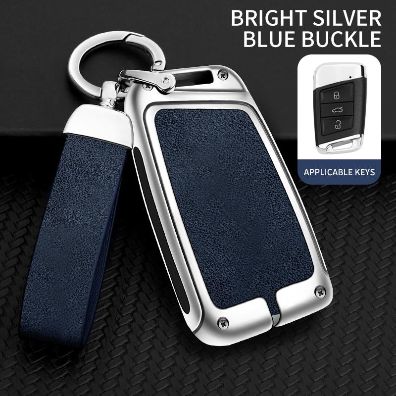 Alloy Car Key Case Cover Shell For Vw Volkswagen Magotan Magotan Gte Passat B6 B7 B8 Cc Arteon For Skoda Fabia Superb A7 Kodiaq