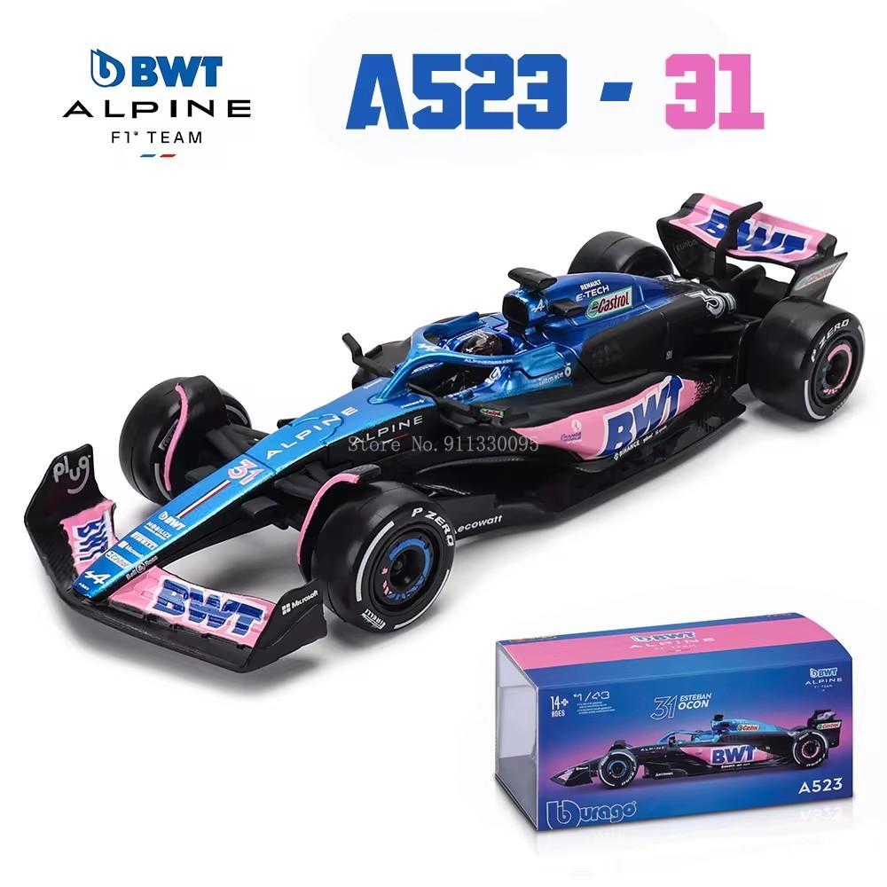Bburago 1:43 F1 2023 24# Zhou Guanyu Alfa Romeo F1 Team Stake C43  77# Valtteri Bottas Alloy Car Die Cast Car Model Competition zl2