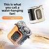 Outdoor Waist Fan With Rechargeable Battery For Camping And Travel