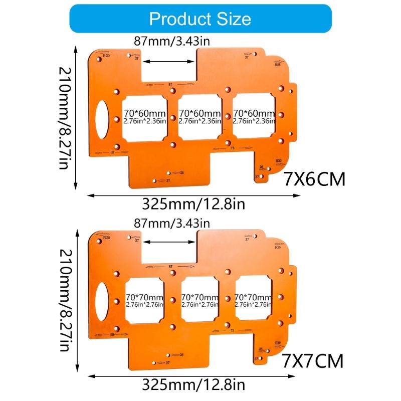 Accuracy Woodworking Template with Adjustable Designs for Accurate Hole Cutting In Furniture and Craft Projects