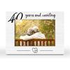 40th Anniversary Picture Frame, Gifts for Him, Wedding Gifts for Couple Women Boyfriend Girlfriend Husband Wife Photo Frame 4x6 Horizontal Photo for