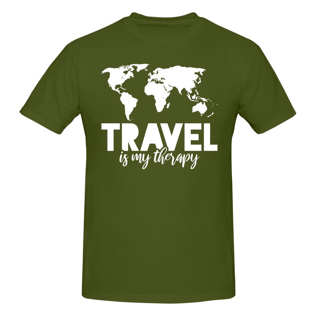 Piece Around The World Graphic  Cotton TShirt All I Need is Travel Tees Tops For Unisex
