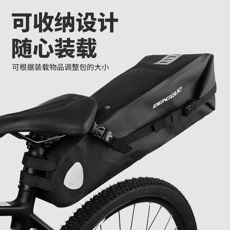 Bicycle Tail Bag Multifunctional Large Capacity Bicycle Cycling Waterproof Saddle Rear Bag Fruit Jumping Assembly Wholesale