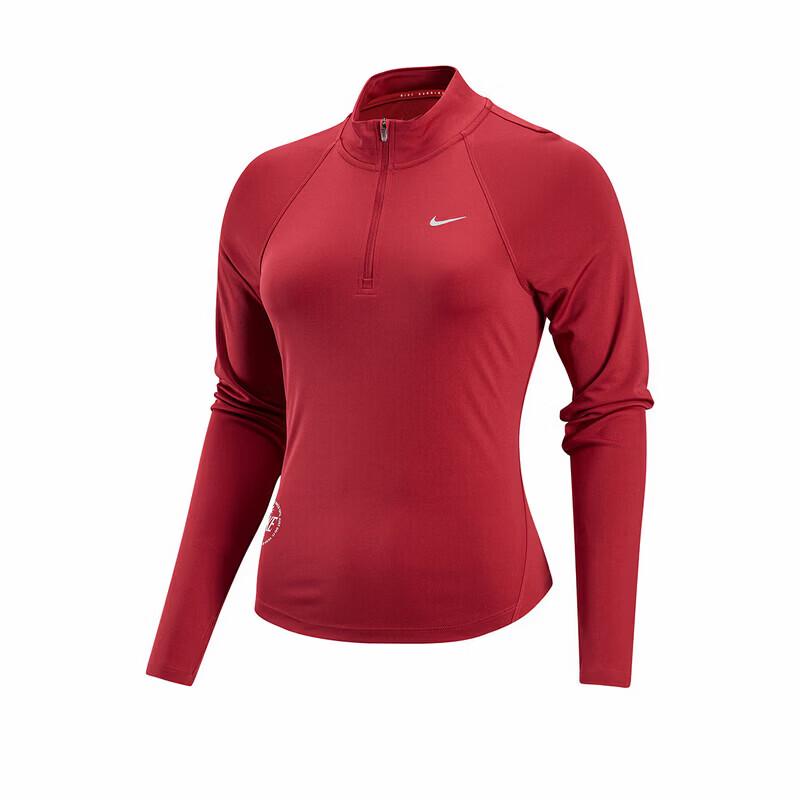 NIKE Women s Training Half-Zip Pullover Long Sleeve T-Shirt S
