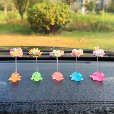 Creative Car Ornaments Shaking Head Little Turtle Cute Center Console Rearview Mirror Ornaments Car Accessories Gifts
