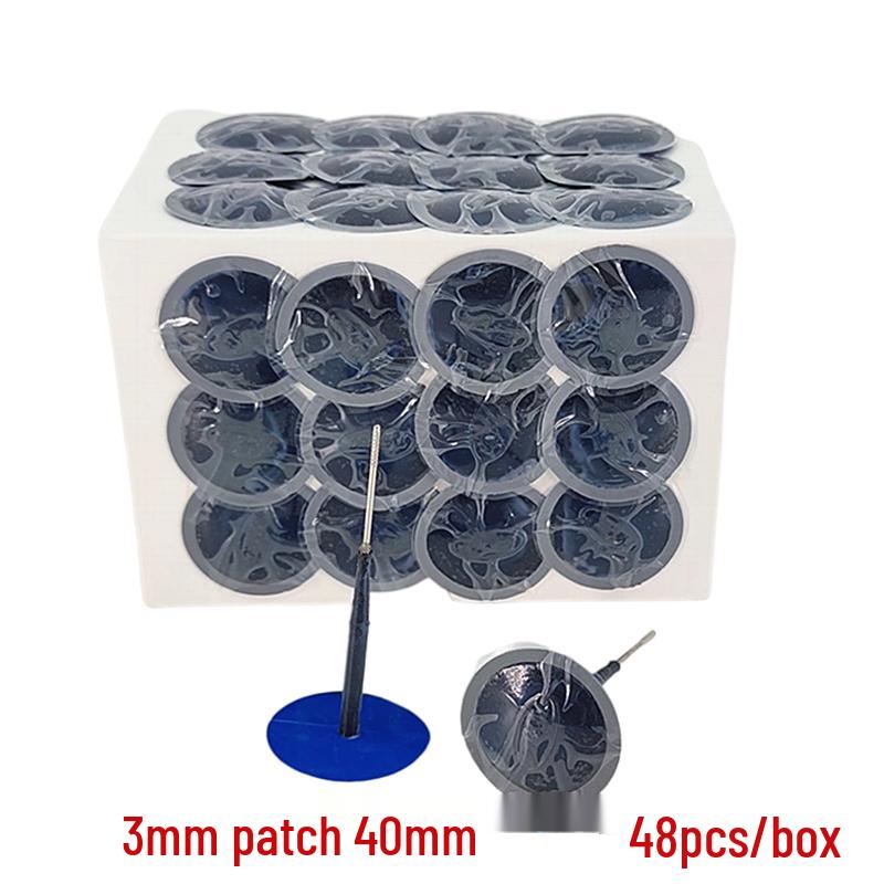 Mushroom Nail Tire Repair Plug & Patch Set for Vacuum Tires (3mm, 4.5mm, 6mm)