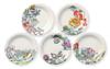 Maebata Disney Alice In Wonderland Small Set of 5 29789 Plates, (White)