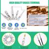 290PCS Crimp Pins Car Electrical Wire Terminal Pins Connector 21Type Electric Connector Pin Terminal Electric Non-Insulated Plug