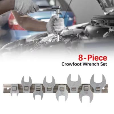 8-piece Set of Interchangeable Open-end Tool Set L-shaped Horn Opening Multi Specification Portable Adjustable Wrench Tool