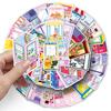 50 Claw Machine Graffiti Stickers Personalized Cartoon Cute Creative Decoration Mobile Phone Suitcase Water Cup Stickers