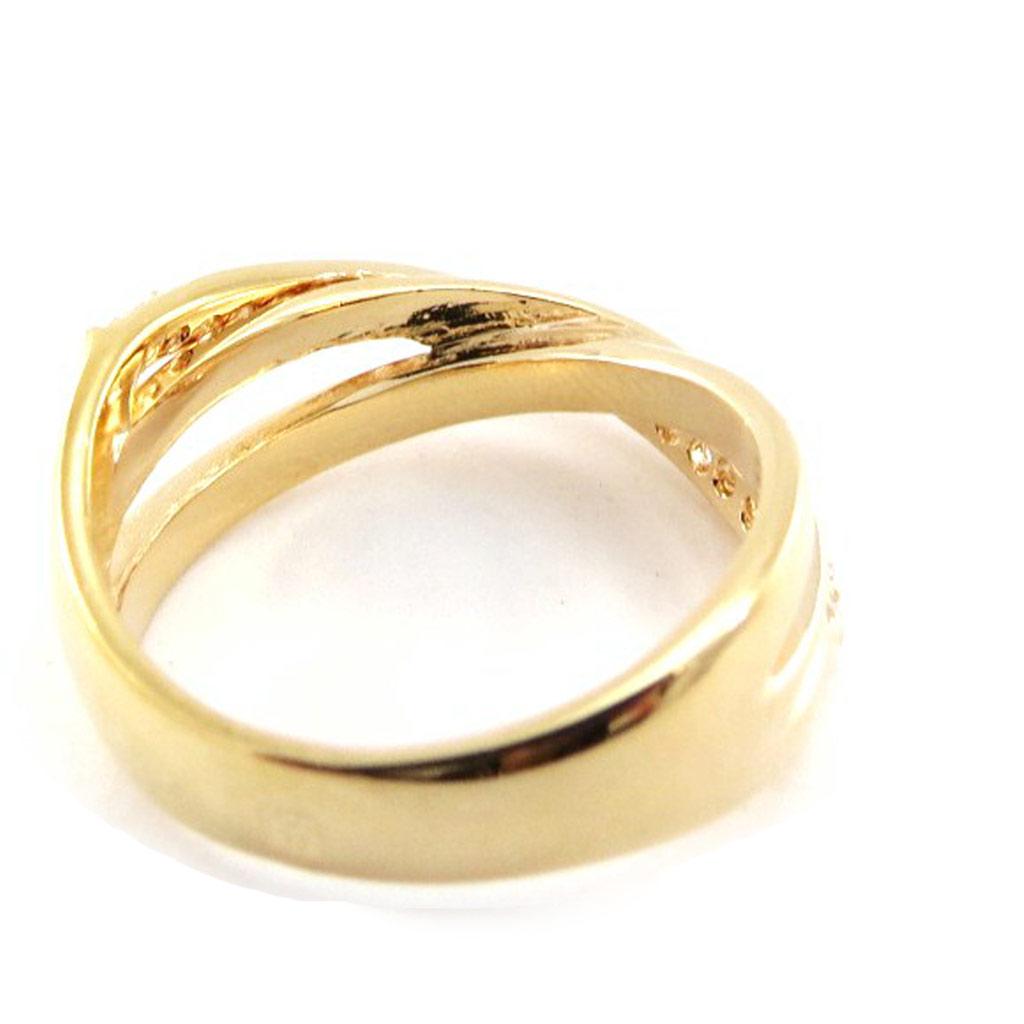 Gold Plated Ring 'Goddess' White Gold - 7 Mm