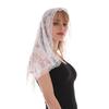 Rose Mantilla Veil Romantic Head Covering Fashion Accessory Women Scarf  Chapel Service