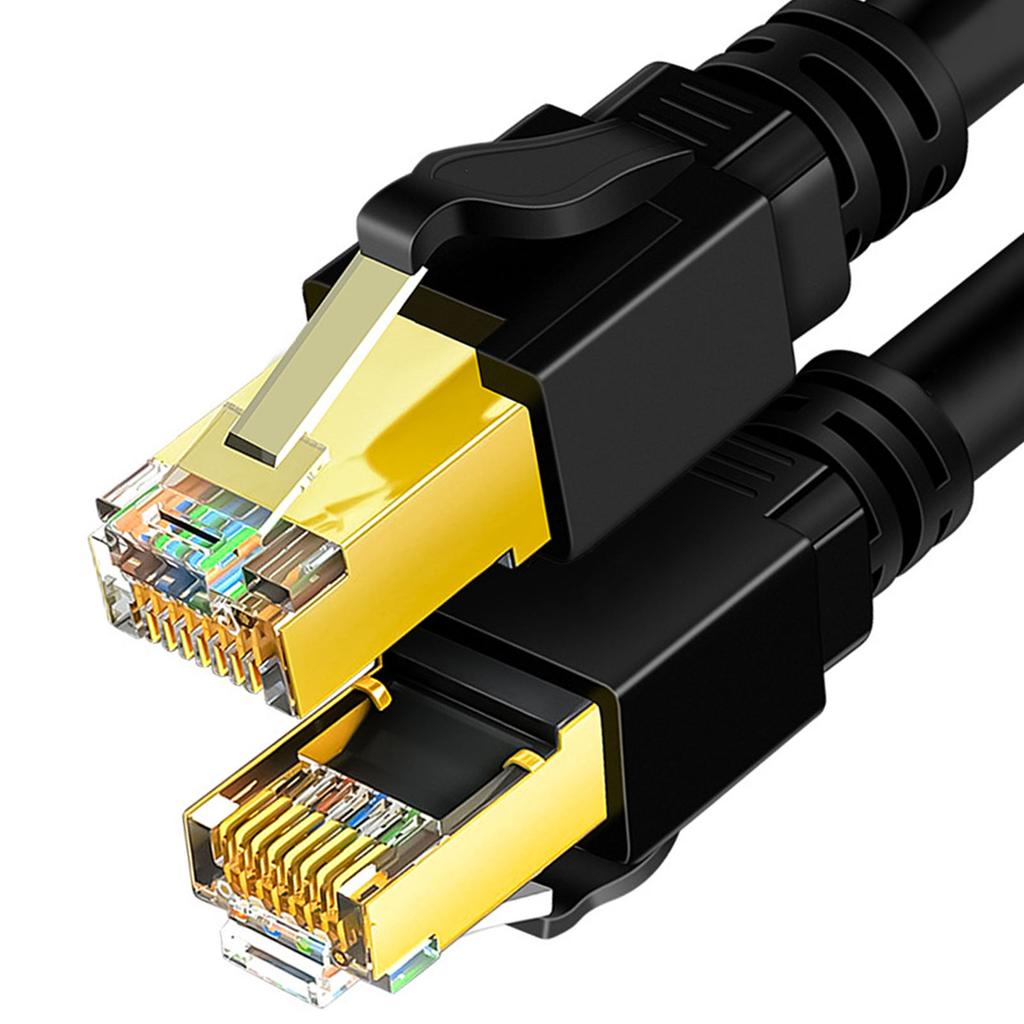 Cat 8 Netzwerkkabel 40Gbps Hohe Geschwindigkeit 2000MHz Doppelt Geschirmt 26AWG Cat 8 Ethernet-Kabel für Laptop Router