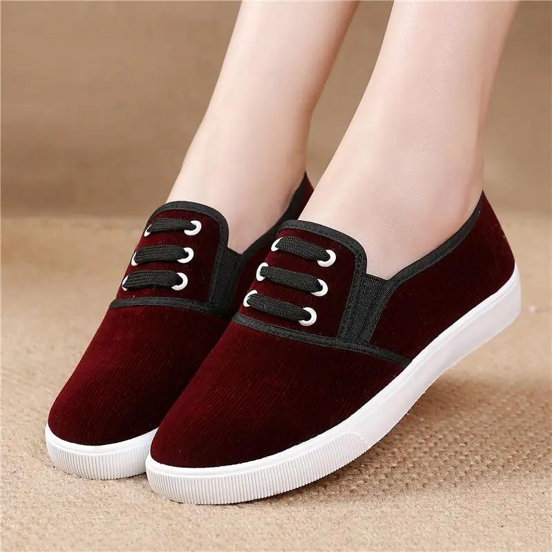 Fashion Woman Footwear Black Slip On Aesthetic Light Shoes for Women Korean Trends 2025 Walking Deals Y2k Fashion New In Vulcanized Shoe