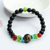 Juan Yu Schwarzer Achat & Neunäugige Dzi-Perle Armband MN3063001