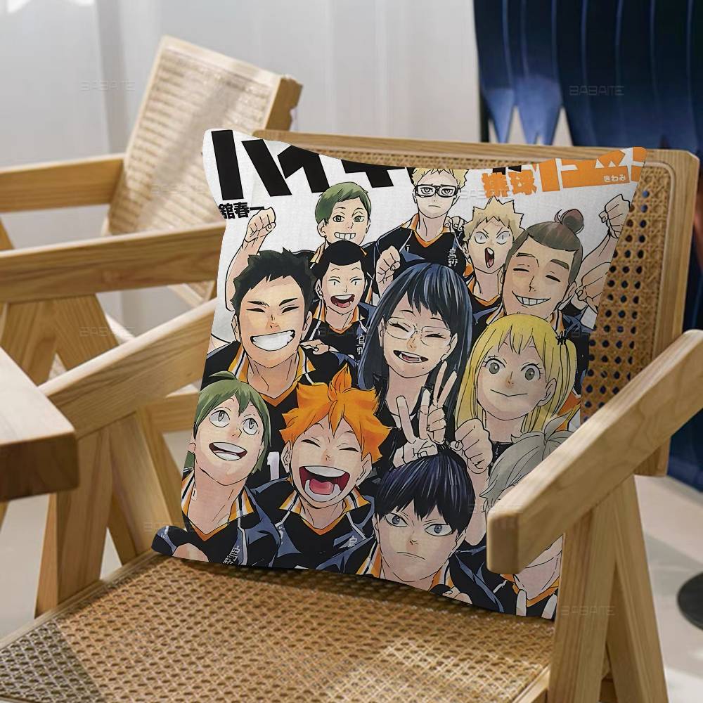 Haikyuu Japan Anime Pillowcase Toon Gift Cushion Cover Bedroom Home Sofa Chair Seat Decor Pillow Case
