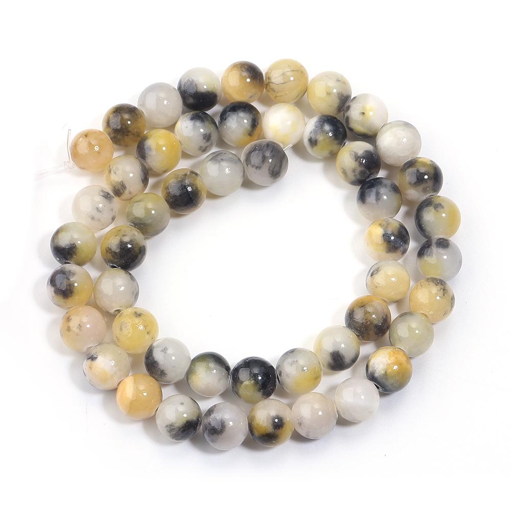 34-90pcs 4-12mm Persian Jade Stone Beads Natural Stone Loose Spacer Beads For Jewelry Making DIY Bracelet Necklace Accessories