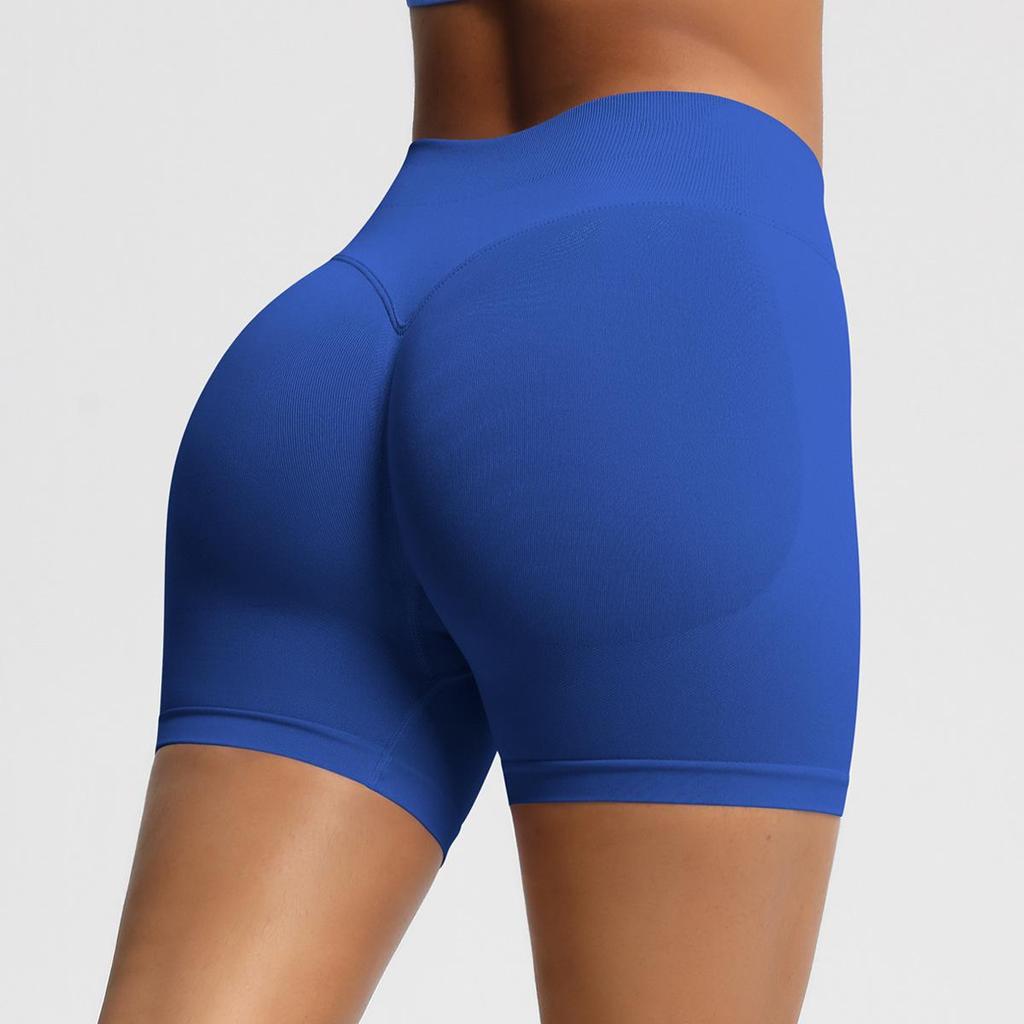 Seamless High-Waisted Butt-Lifting Fitness Shorts for Women - Quick-Drying Yoga and Sports Wear