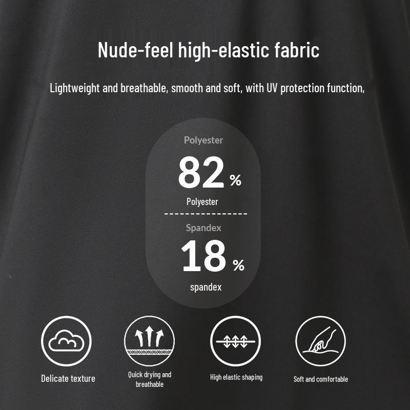 Men’s High-Elastic Long-Sleeve Zipper Henley for Autumn/Winter Running and Fitness